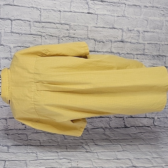 VAN HEUSEN Black and Yellow Plaid Casual Shirt‎ XL 17/17.5 - Picture 6 of 7